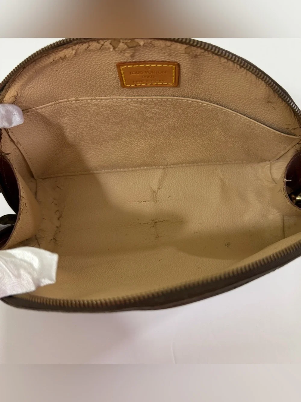 Louis Vuitton Monogram Trousse Demi Ronde Cosmetic Pouch M47520